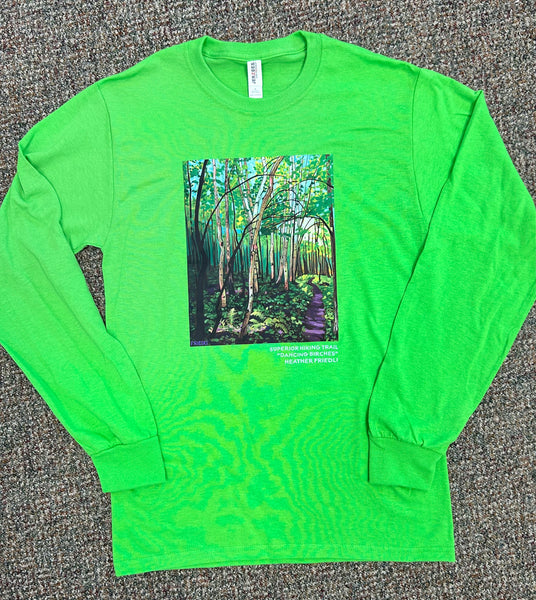 Heather Friedli "Dancing Birches" LS Performance Tee