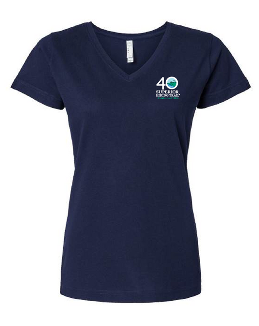Superior Hiking Trail 40th Anniversary Women's V-neck T-Shirt