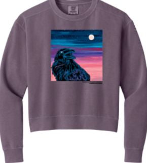 Superior Hiking Trail Sunrise Raven Women's Mid-length Crewneck Sweatshirt