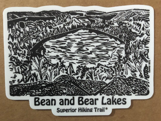 Superior Hiking Trail Bean and Bear Lakes Sticker