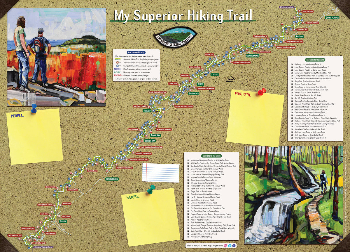 My Superior Hiking Trail Map