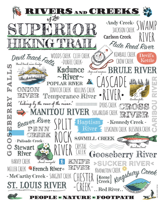 Art Posters of the Superior Hiking Trail